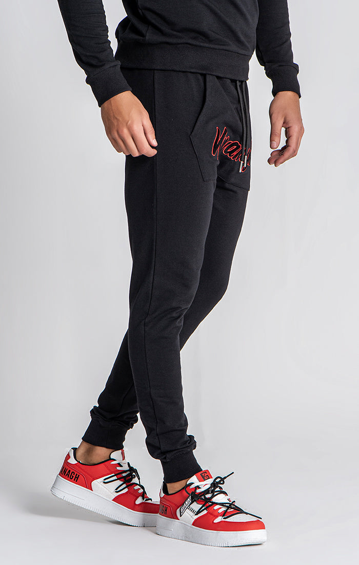 Black Lavish Outline Joggers