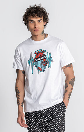 White Heartbeat Tee