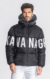 Black Respect Puffer Jacket