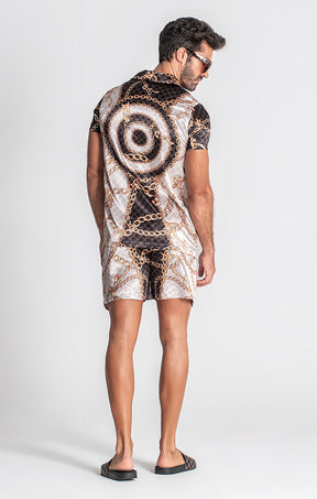 Beige Bond Hawaiian Shirt