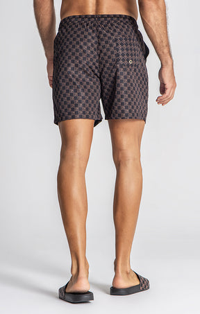 Brown Clone Swimshorts