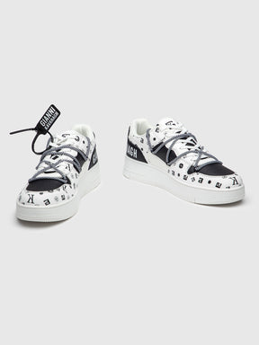 White Mania Wrapped Sneakers