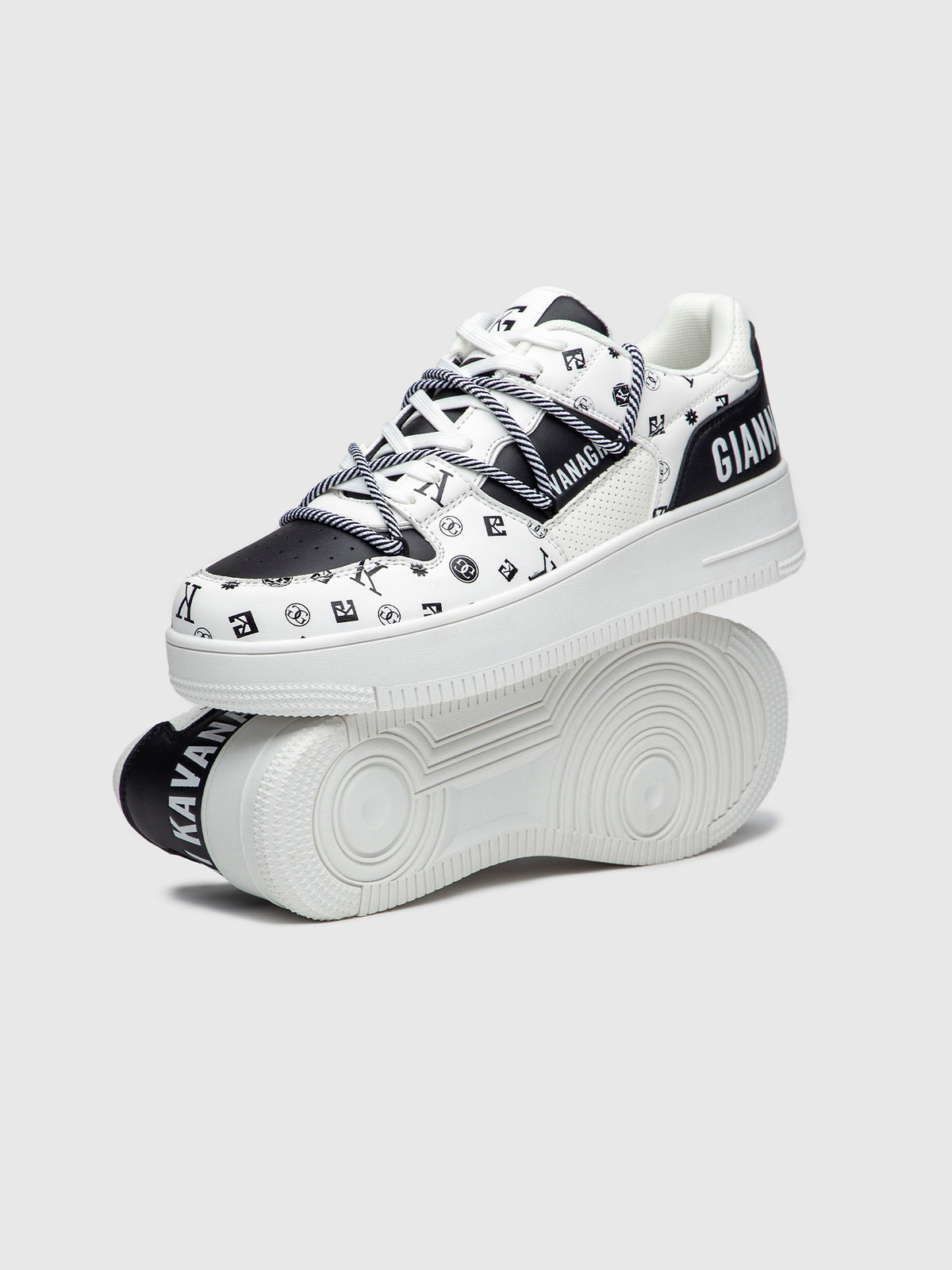 White Mania Wrapped Sneakers