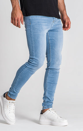 Jeans Skinny Azul Claro Básicos