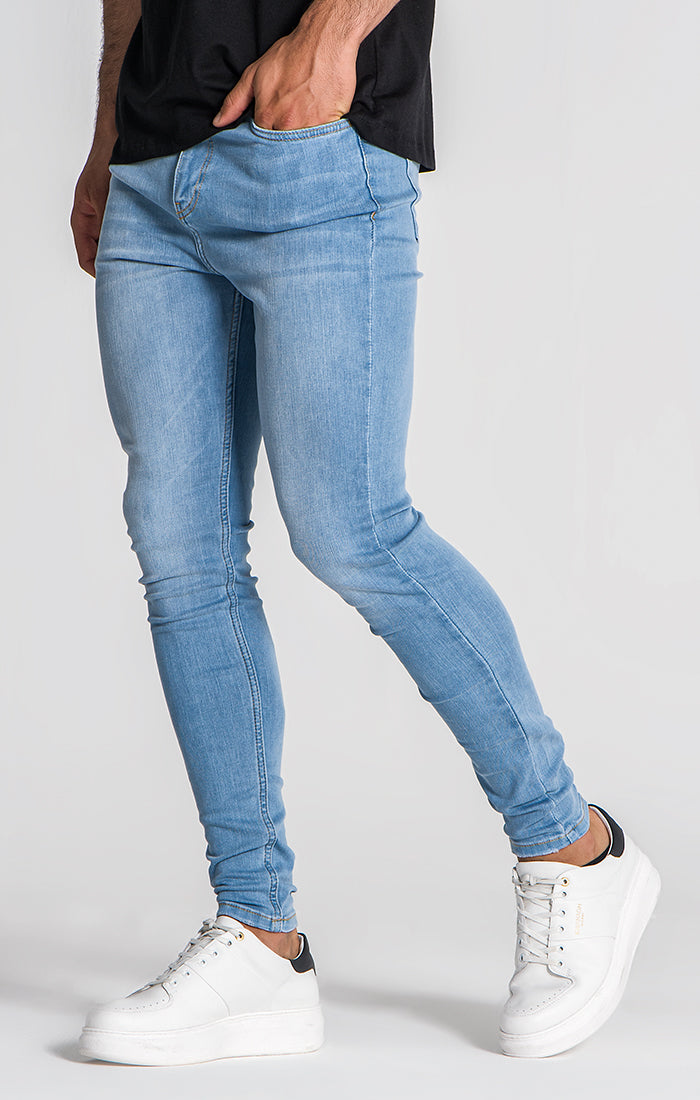 Jeans Skinny Azul Claro Básicos