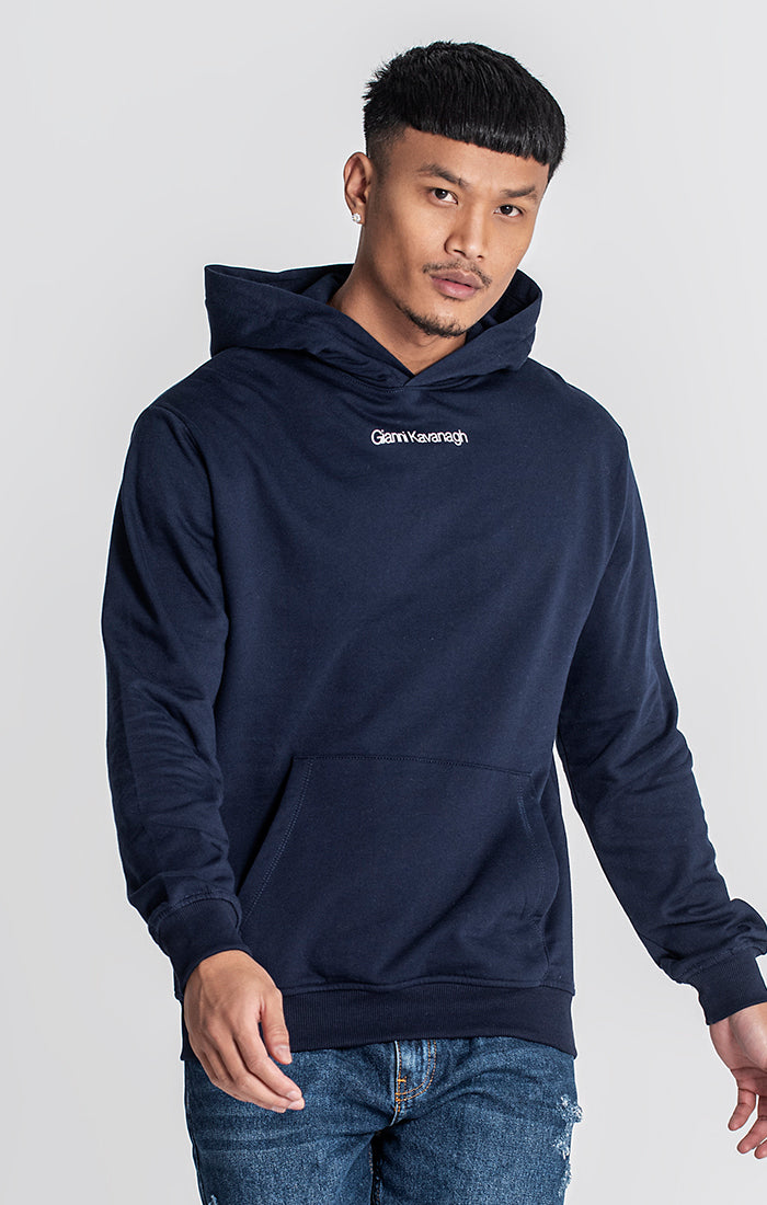 Navy Blue Essential Micro Hoodie