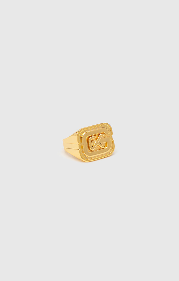 Gold GK Ring