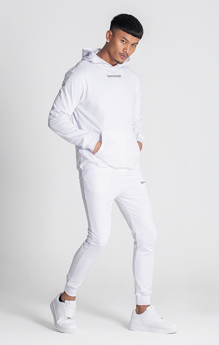 White Essential Micro Hoodie