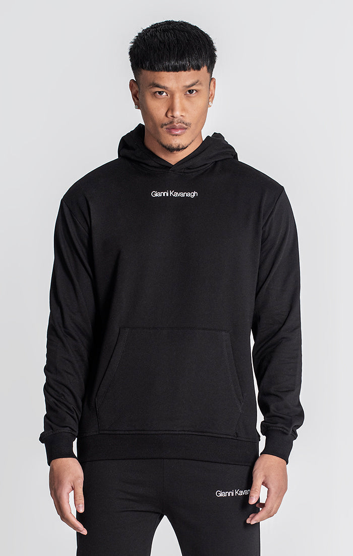 Black Essential Micro Hoodie