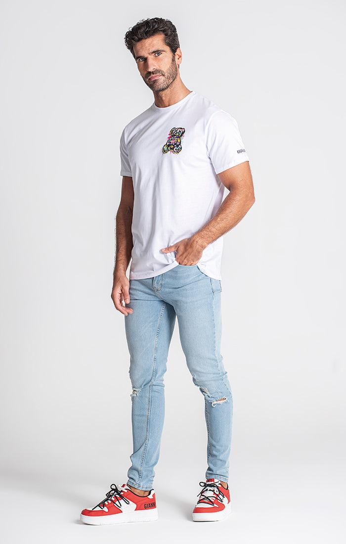 White Anniversary Art Teddy Tee