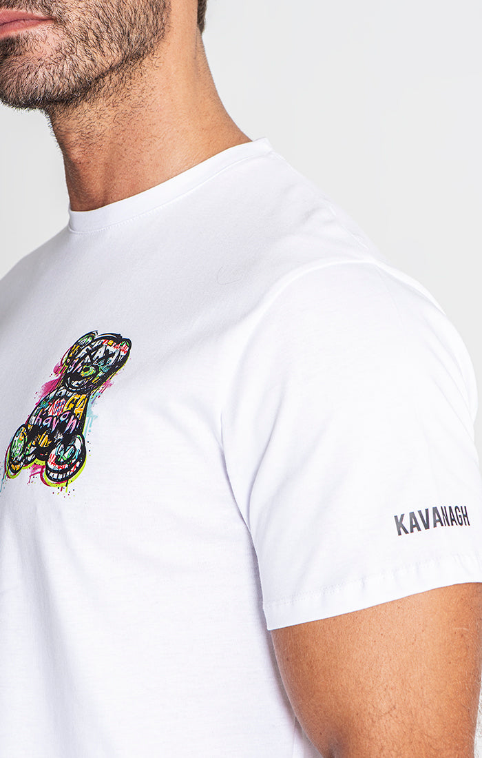 White Anniversary Art Teddy Tee