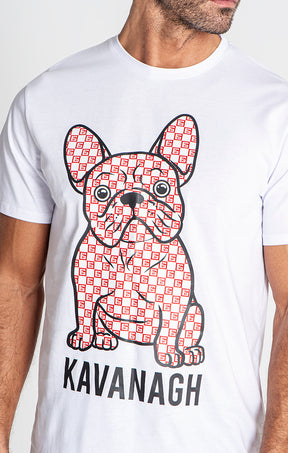 White Anniversary Dog Tee