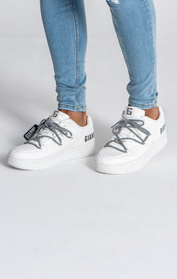 White Wrapped Sneakers
