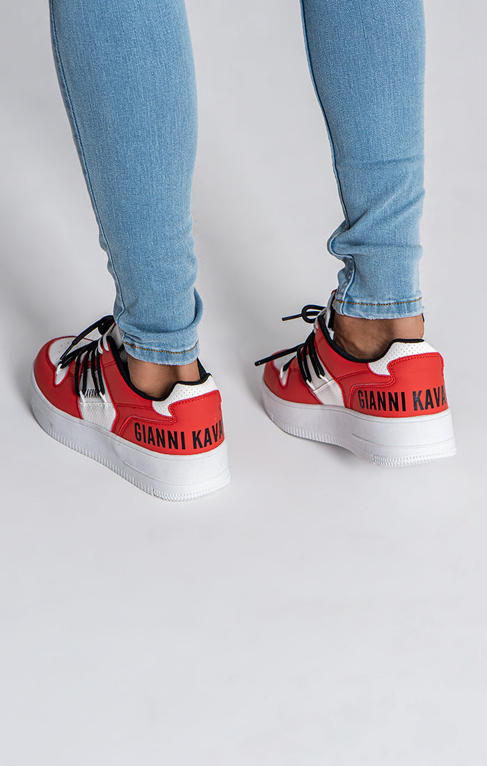Red Wrapped Sneakers