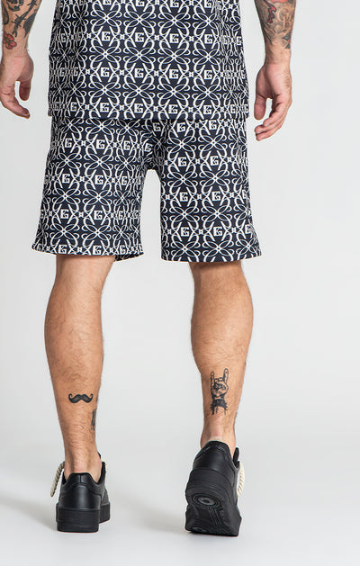 Black Nouveau Gold Shorts