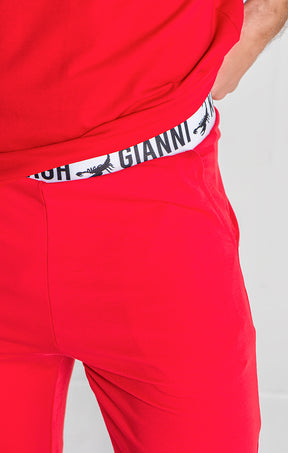 Red Drift Joggers