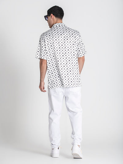 White Mania Satin Shirt