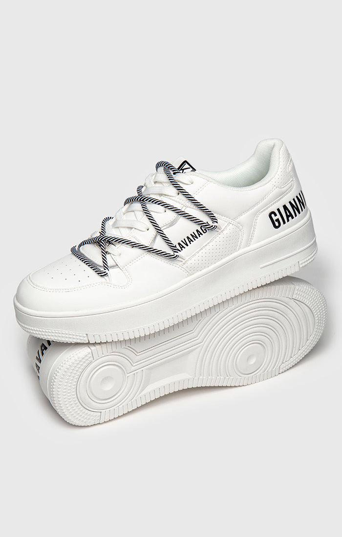 White Wrapped Sneakers