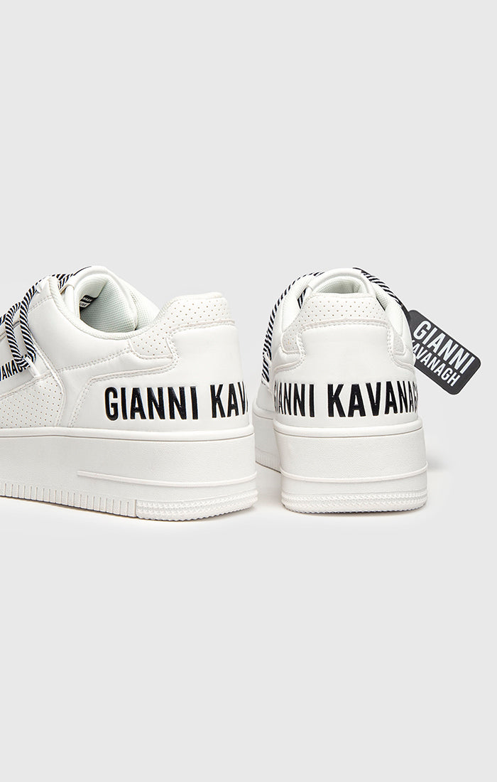 White Wrapped Sneakers