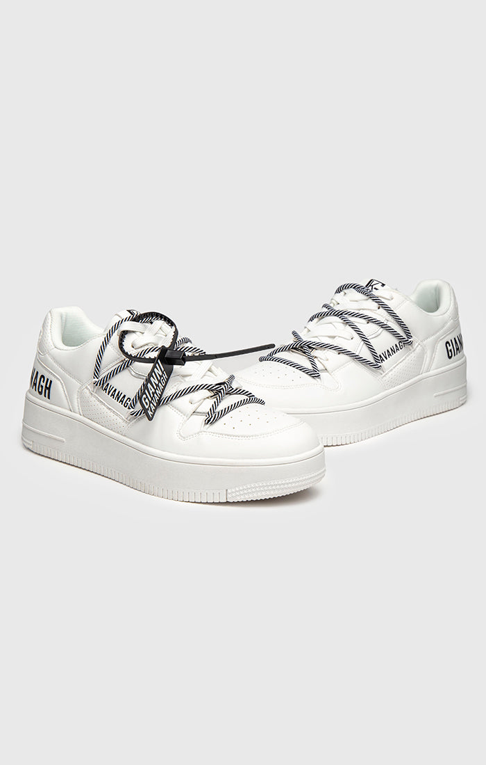 White Wrapped Sneakers