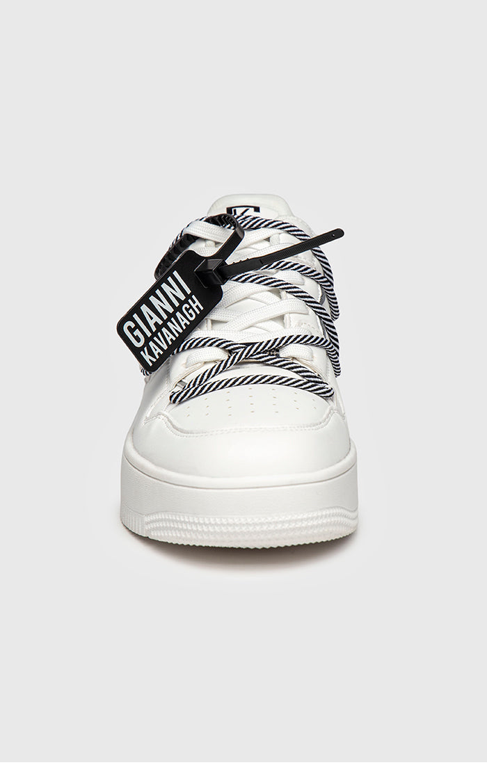 White Wrapped Sneakers