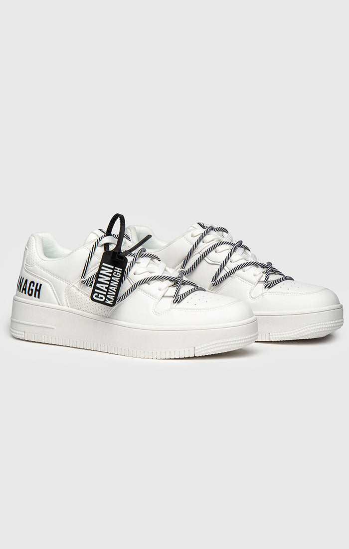 White Wrapped Sneakers