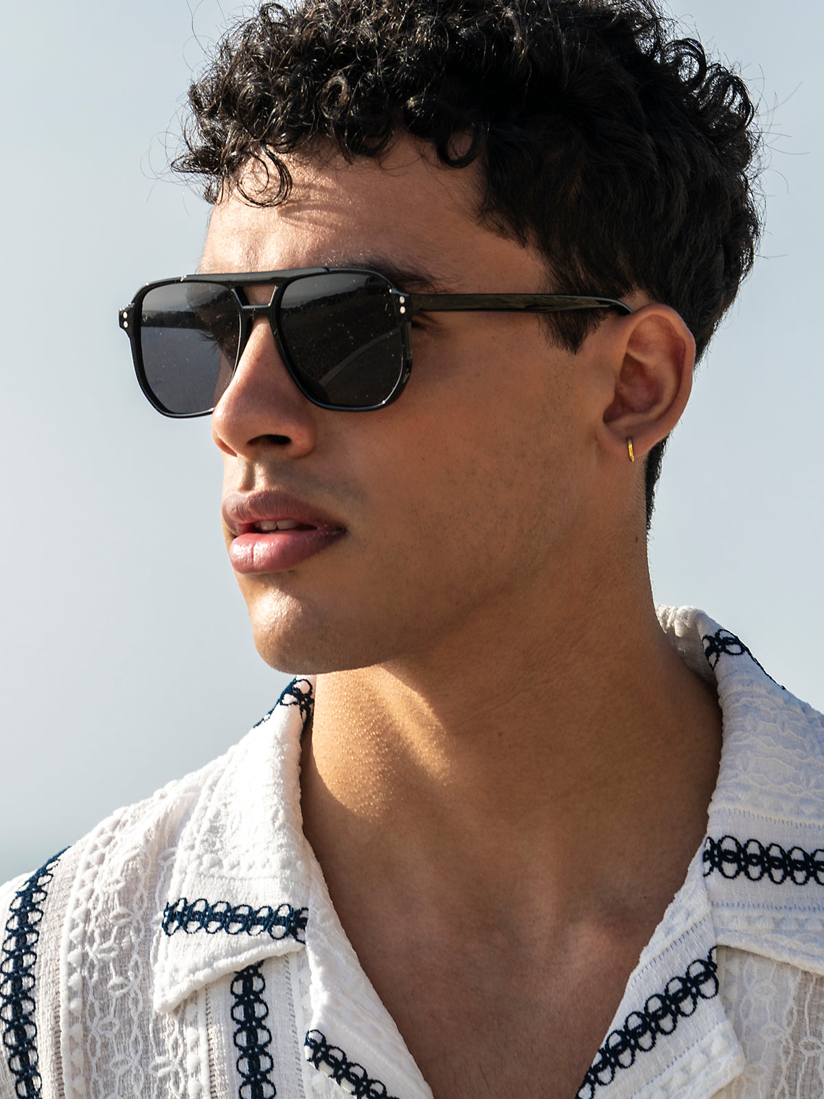 Black Pilot Sunglasses