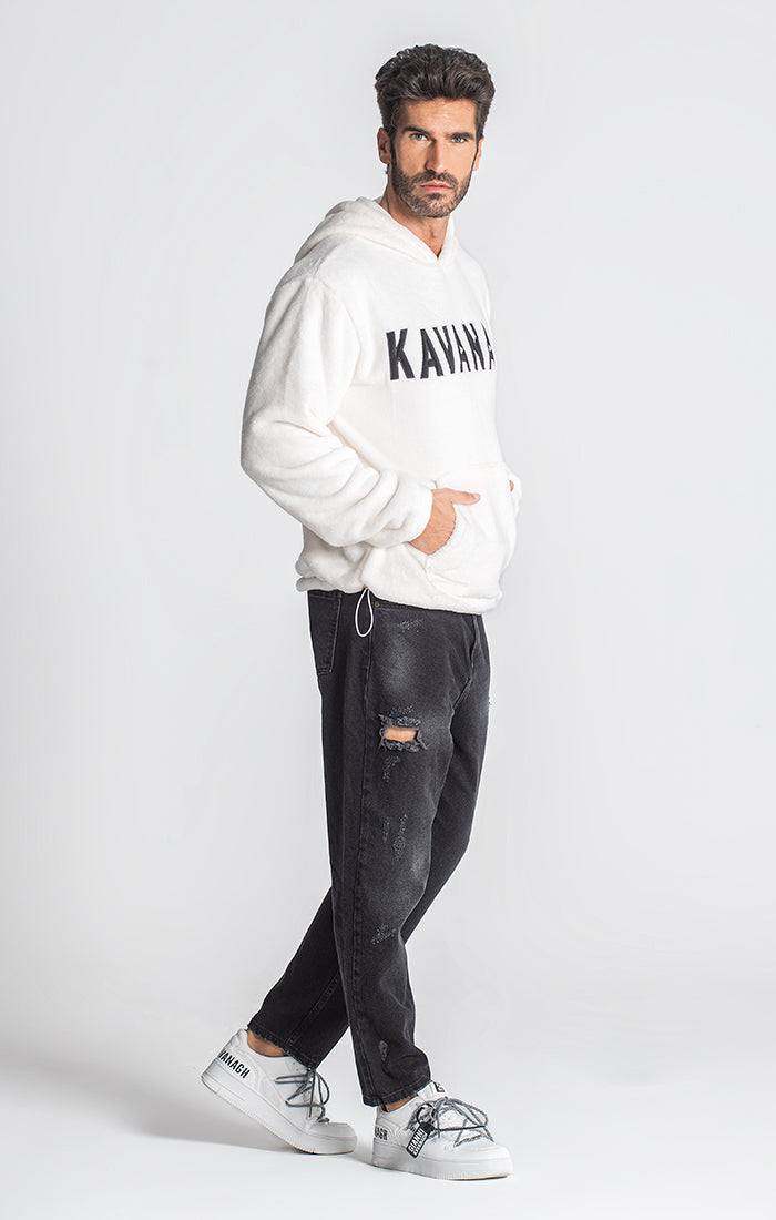 White GK Logo Hoodie