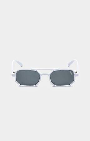 White Hexa Sunglasses