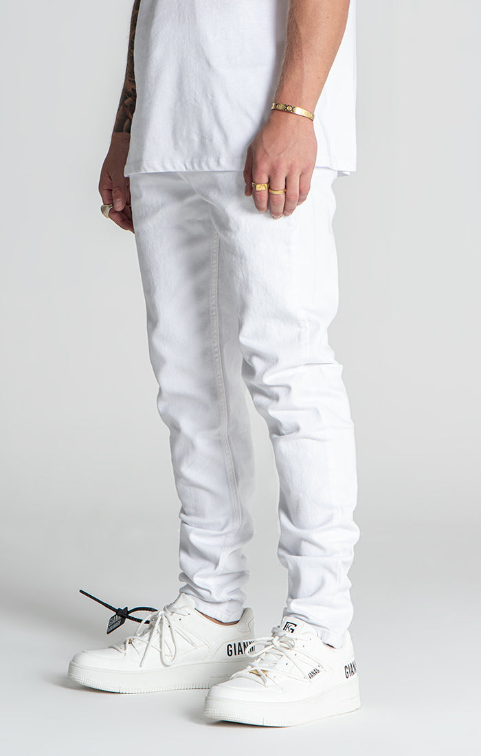 White Slim Fit Jeans
