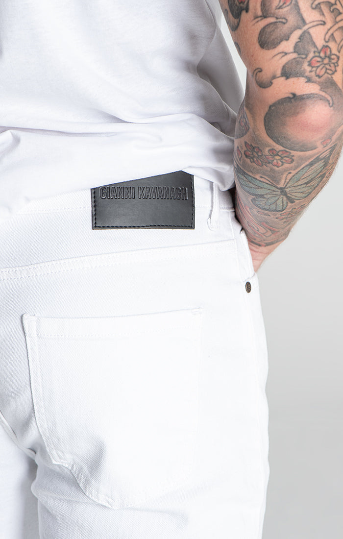 White Slim Fit Jeans