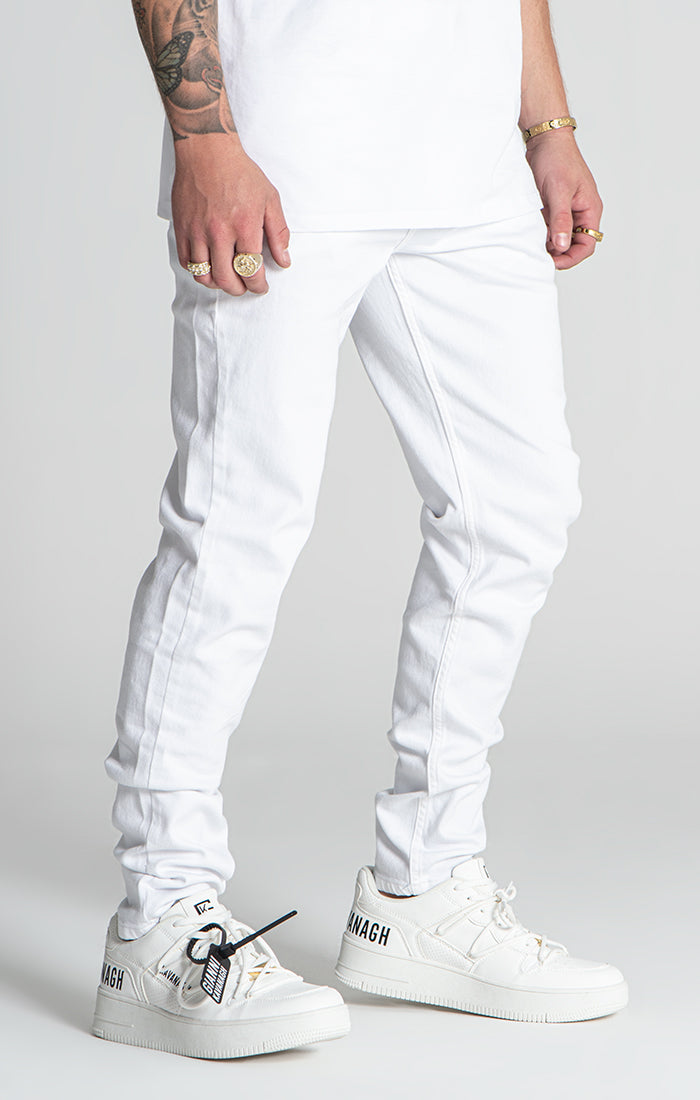 White Slim Fit Jeans