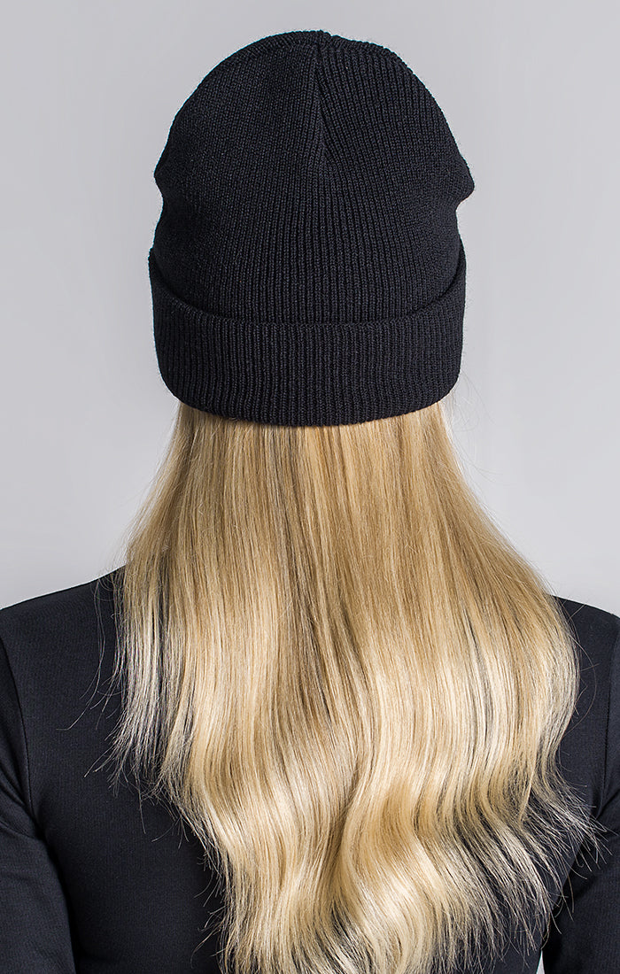 Black Kavanagh Studs Beanie