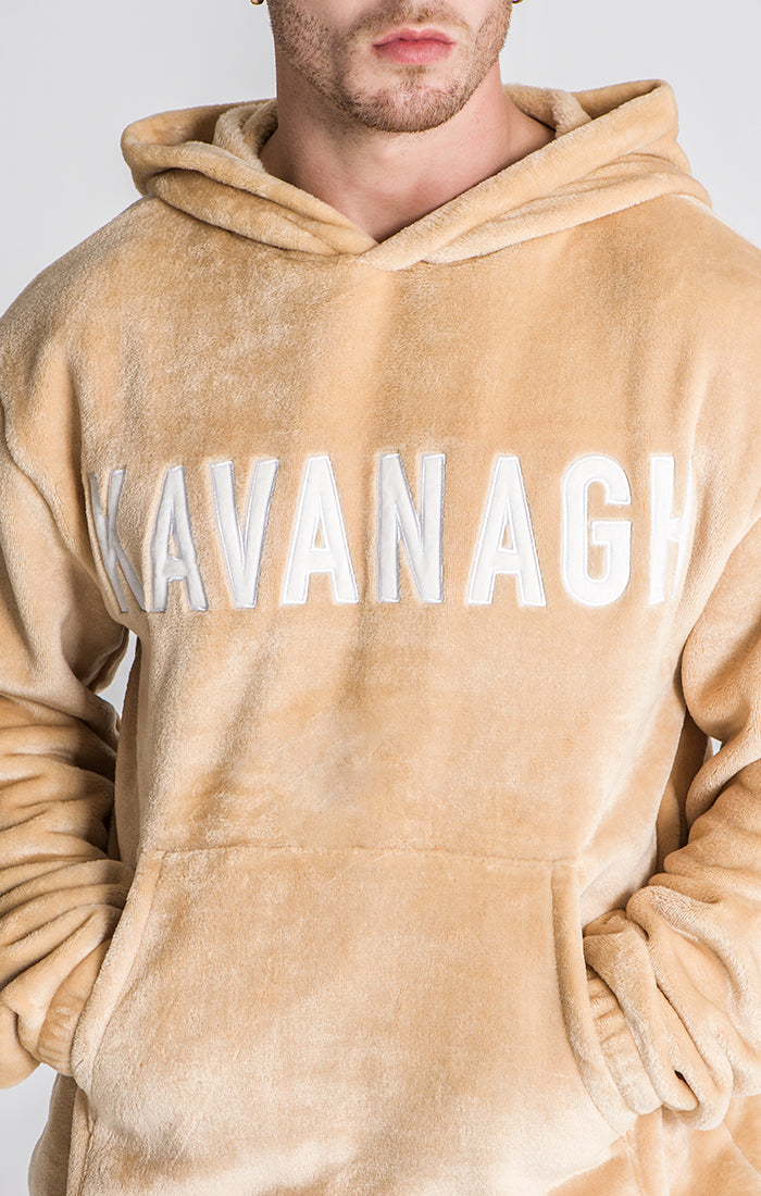 Beige Chicago Sherpa Hoodie