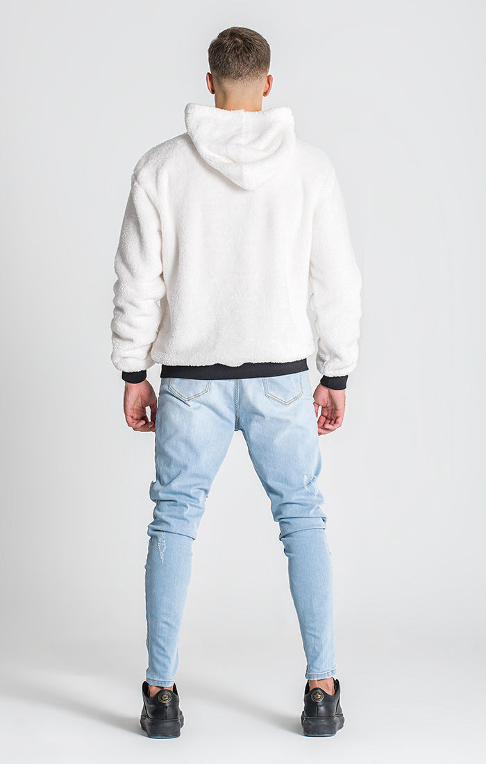White Denver Sherpa Hoodie | Hoodies | Gianni Kavanagh - Gianni Kavanagh