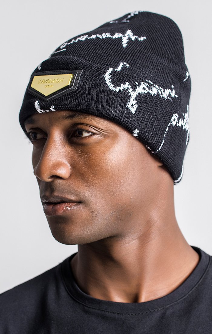 Black GK Signature Beanie