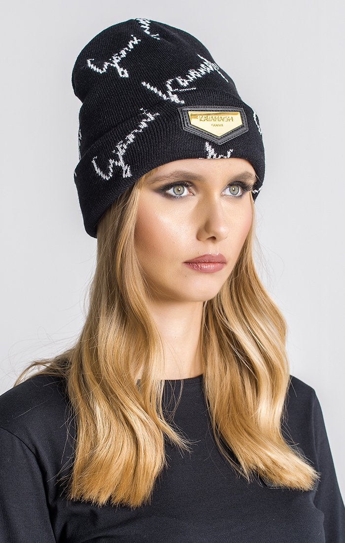 Black GK Signature Beanie