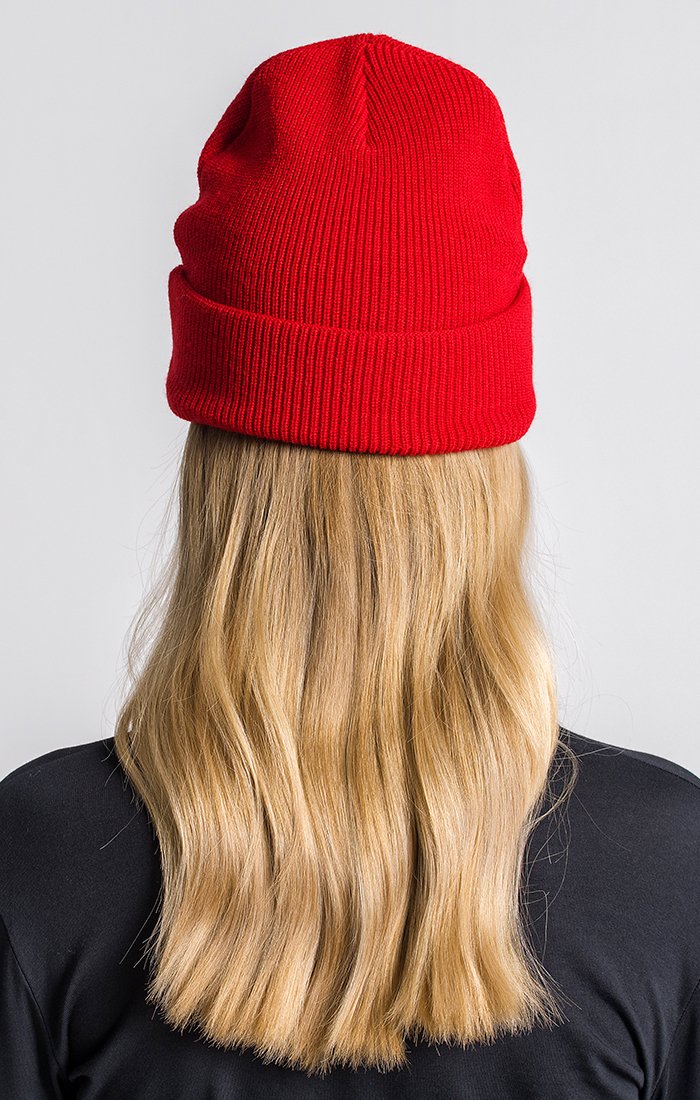 Red Beanie With GK Couture Logo