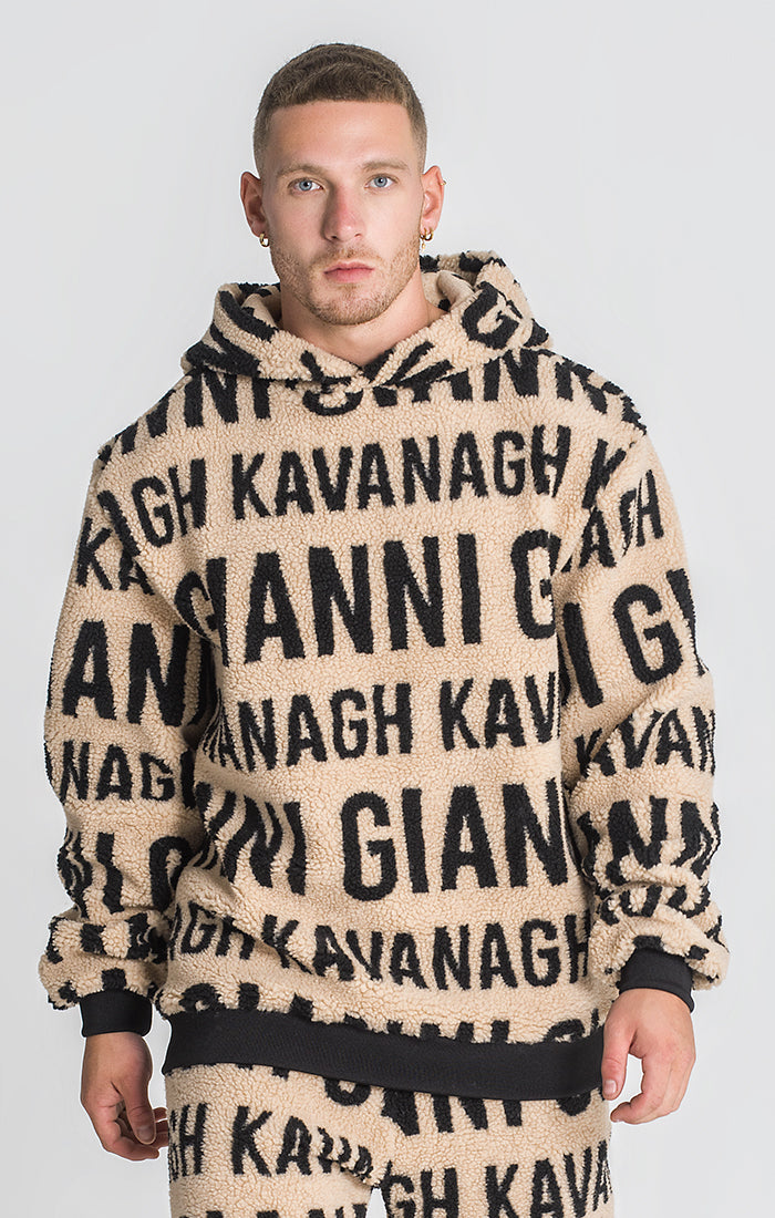 Beige Bronx Sherpa Hoodie | Hoodies | Gianni Kavanagh - Gianni Kavanagh