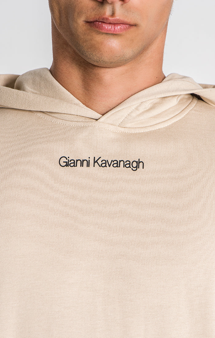 Beige Essential Micro Hoodie