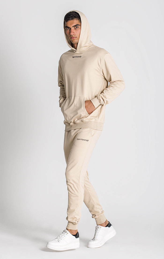 Beige Essential Micro Hoodie