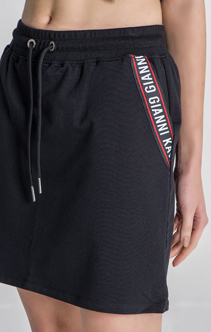Black Attitude Ribbon Skirt