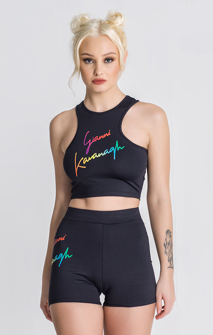 Black Copacabana Signature Crop top