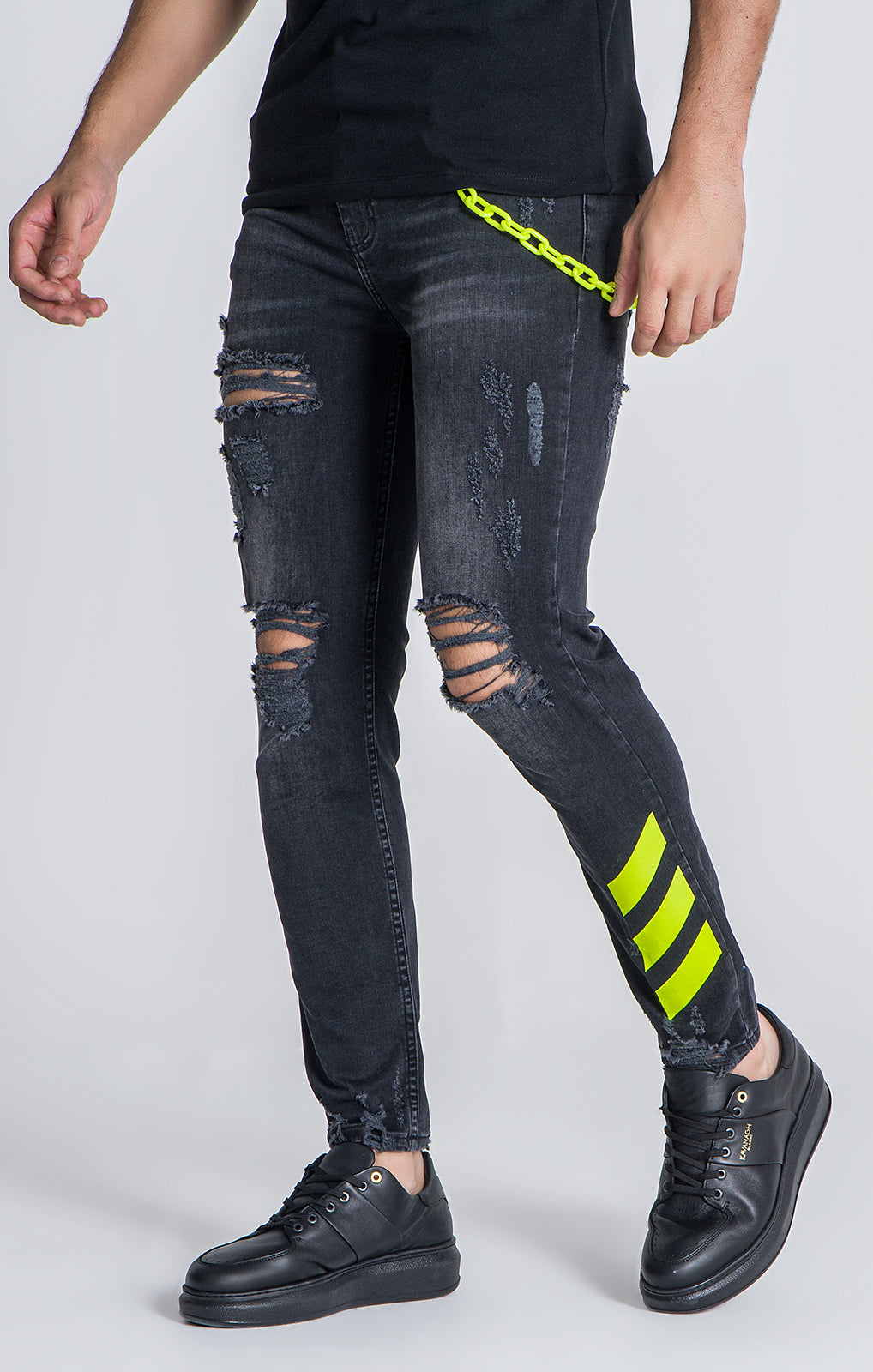 Black Cyber Jeans