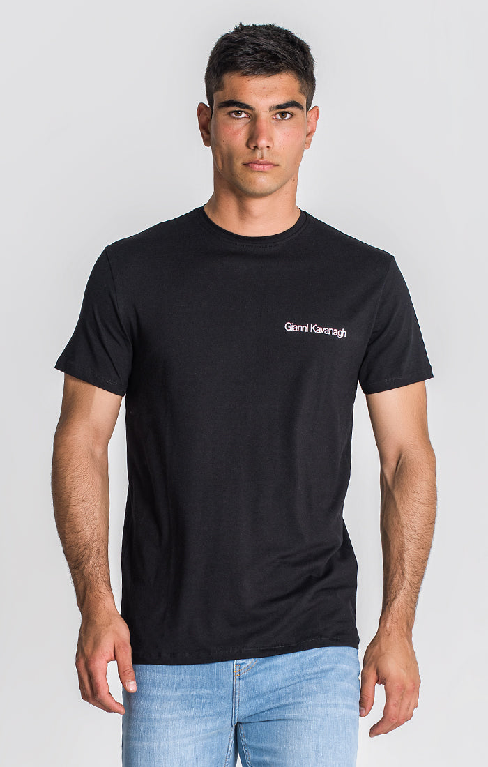 Black Essential Micro Slim Tee