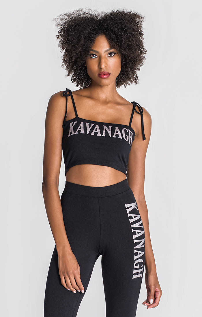 Black Kavanagh Crop Top