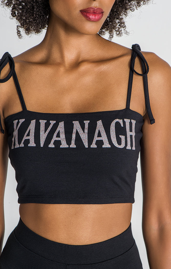 Black Kavanagh Crop Top
