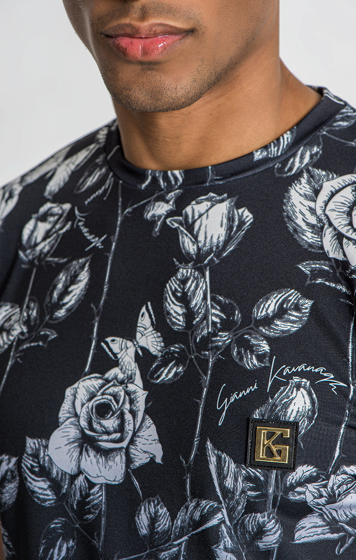 Black Novel Faded Tee