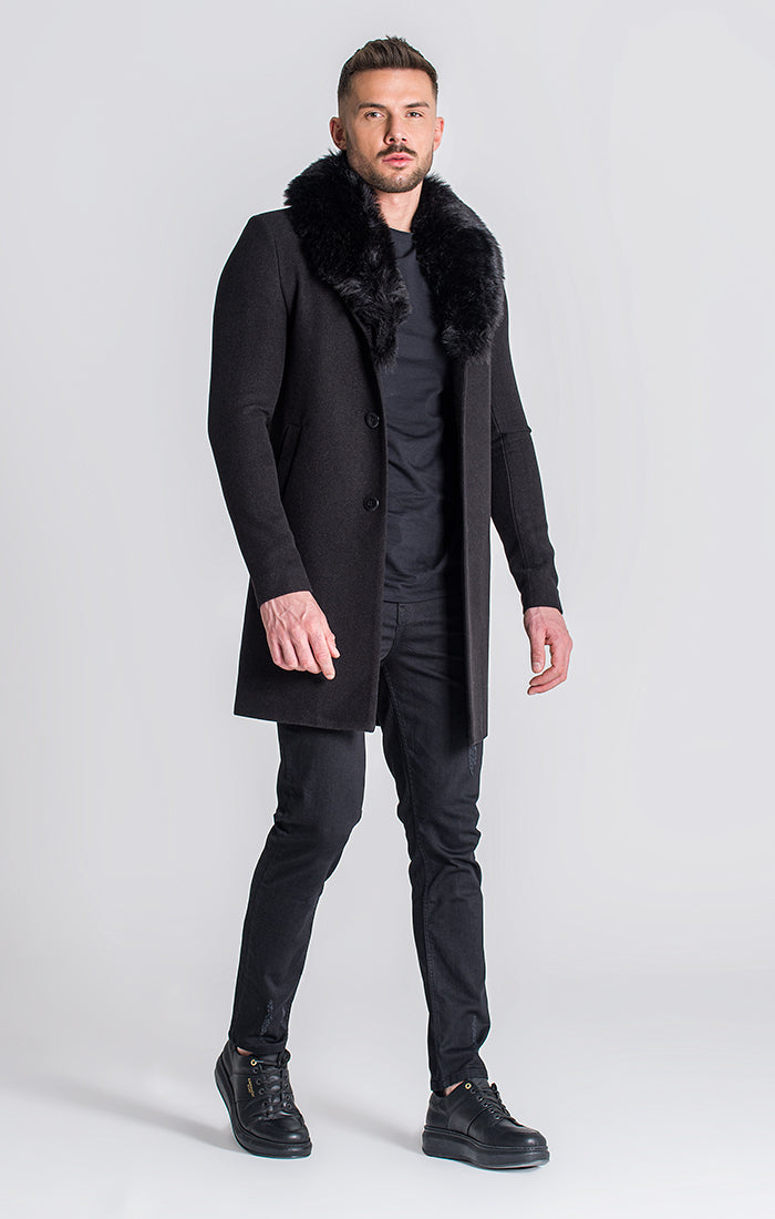 Black Stockholm Overcoat