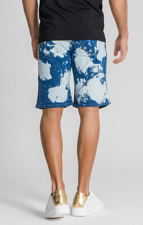 Blue Reverse Denim Shorts